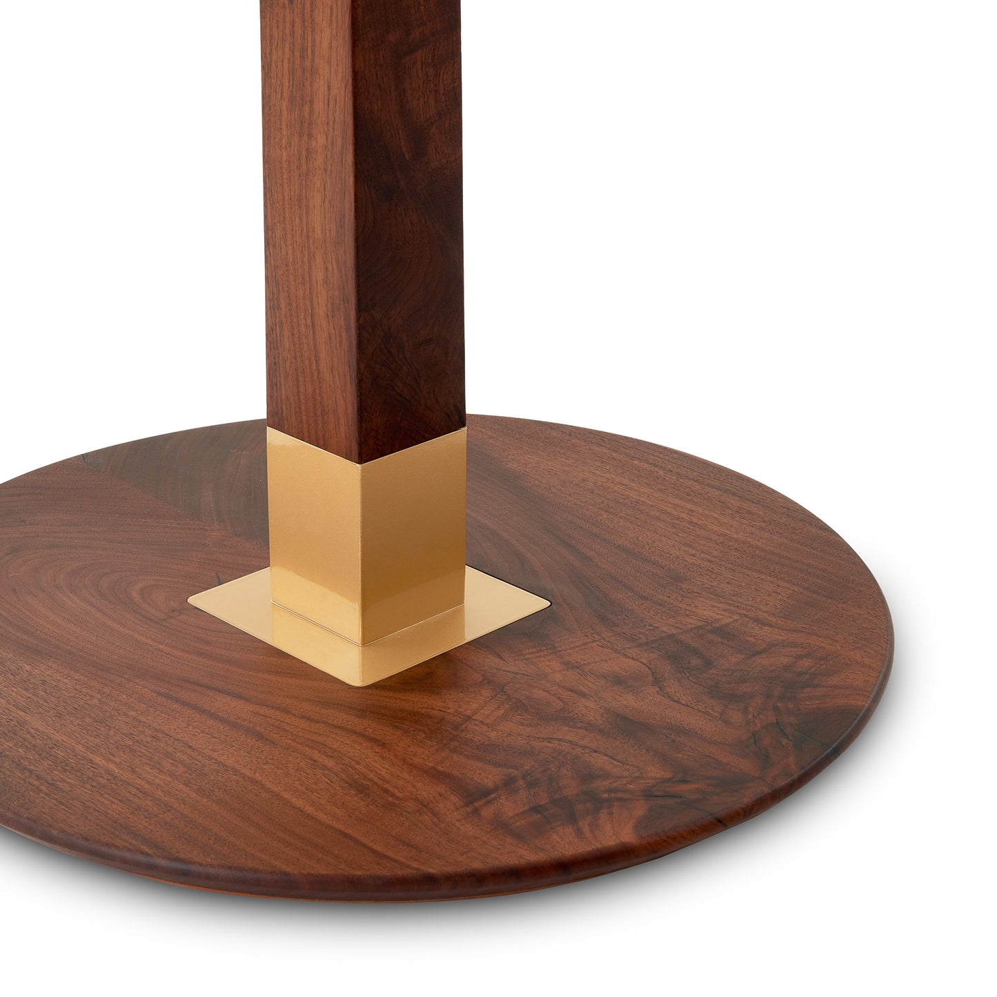 Walnut and brass hatstand/coat rack