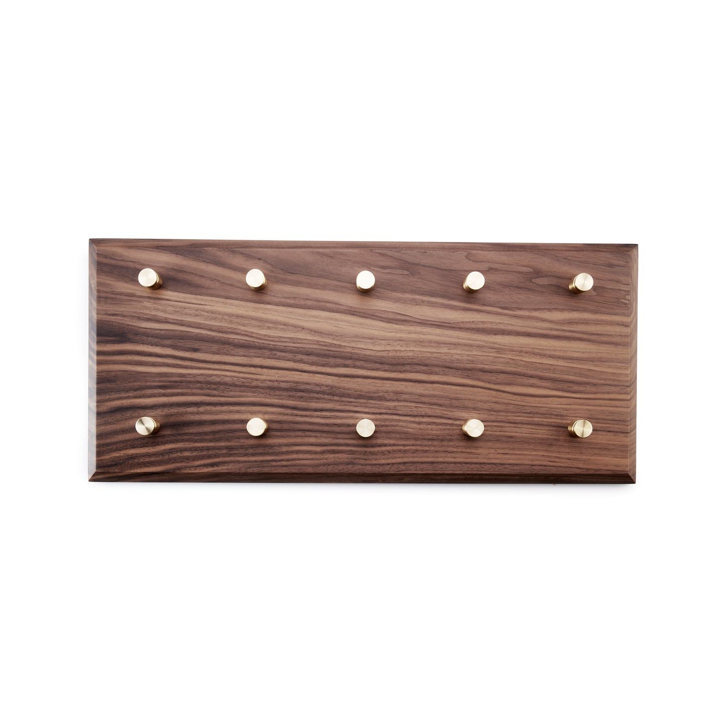Walnut and brass key rack