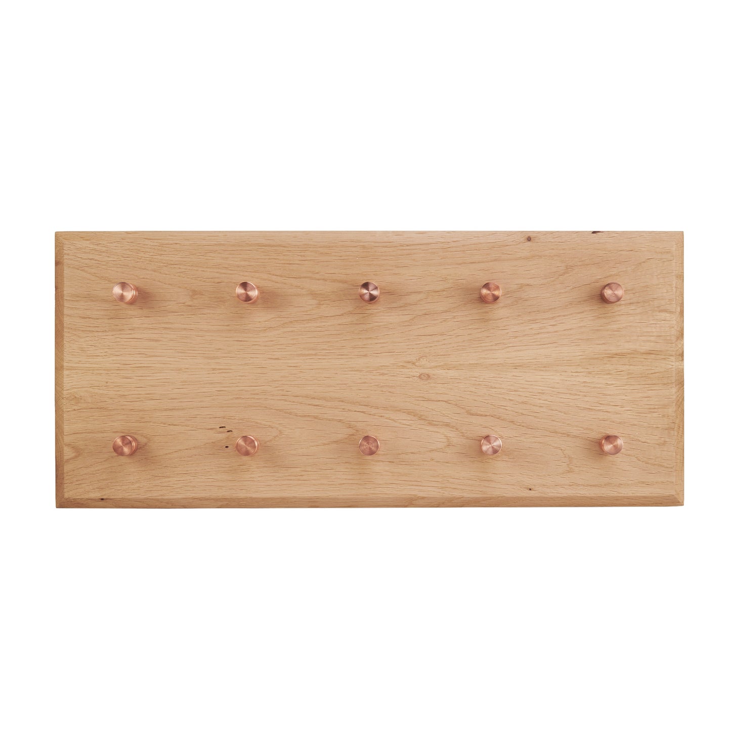 French Oak and copper key rack