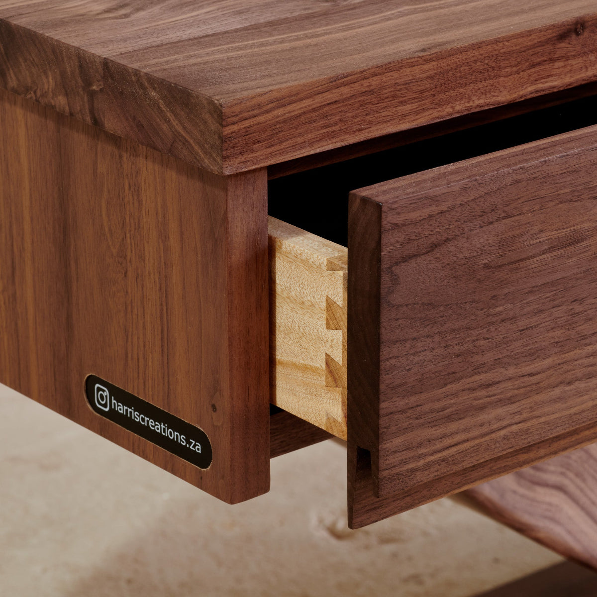 Custom Walnut media unit/TV stand