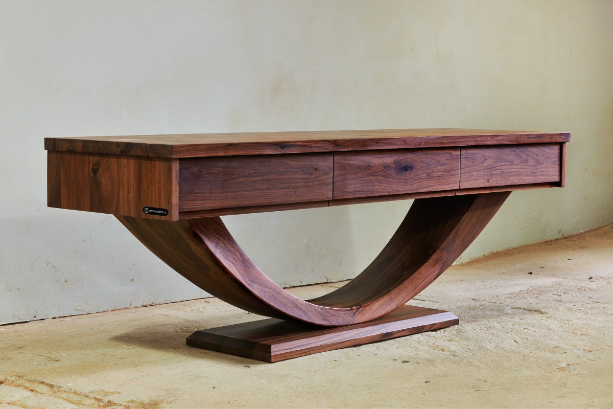 Custom Walnut media unit/TV stand