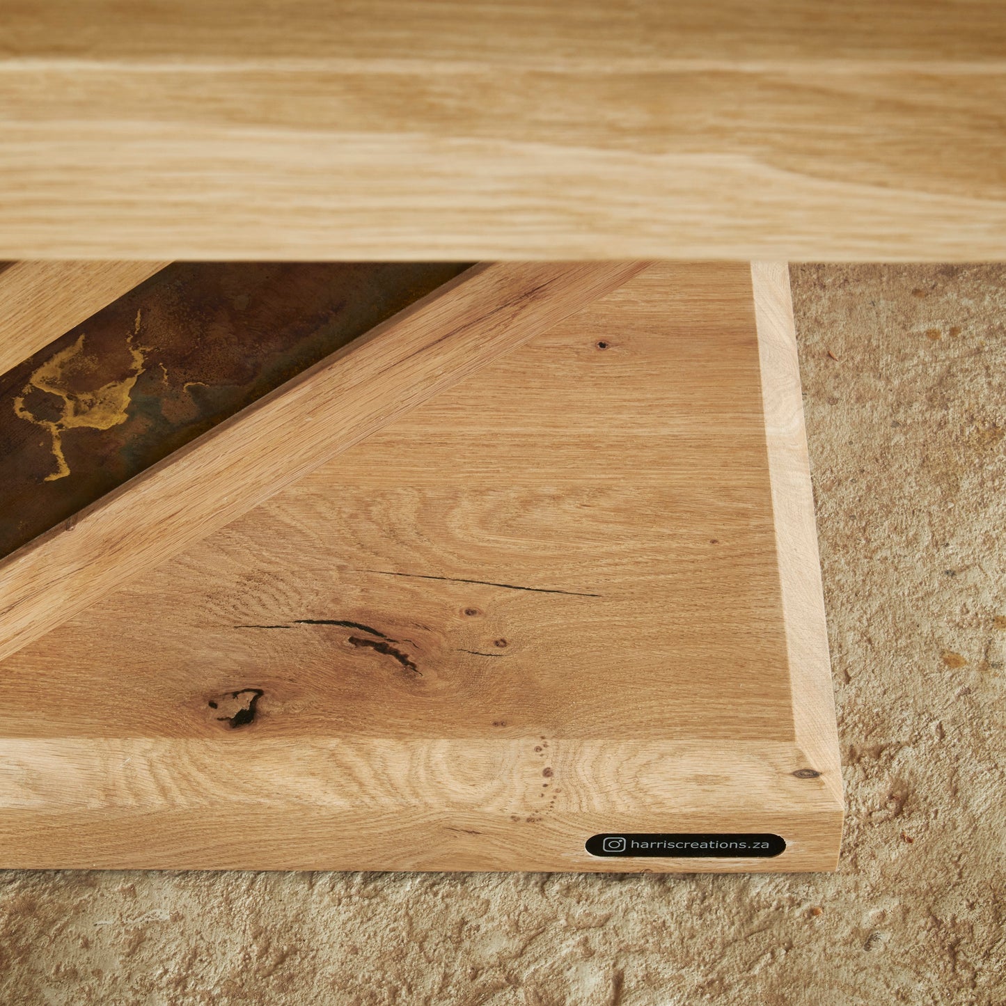 Custom French Oak dining table