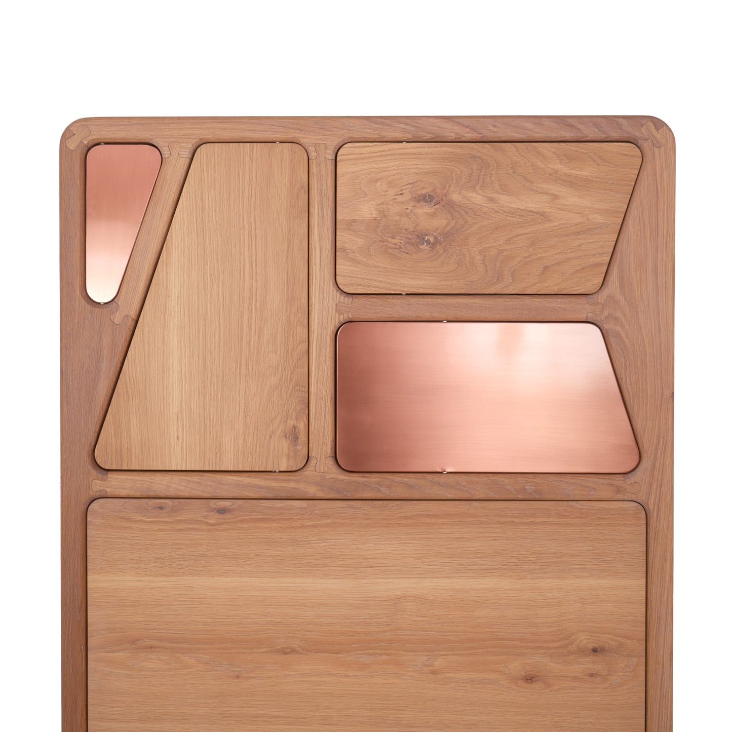French Oak and Copper standing desk
