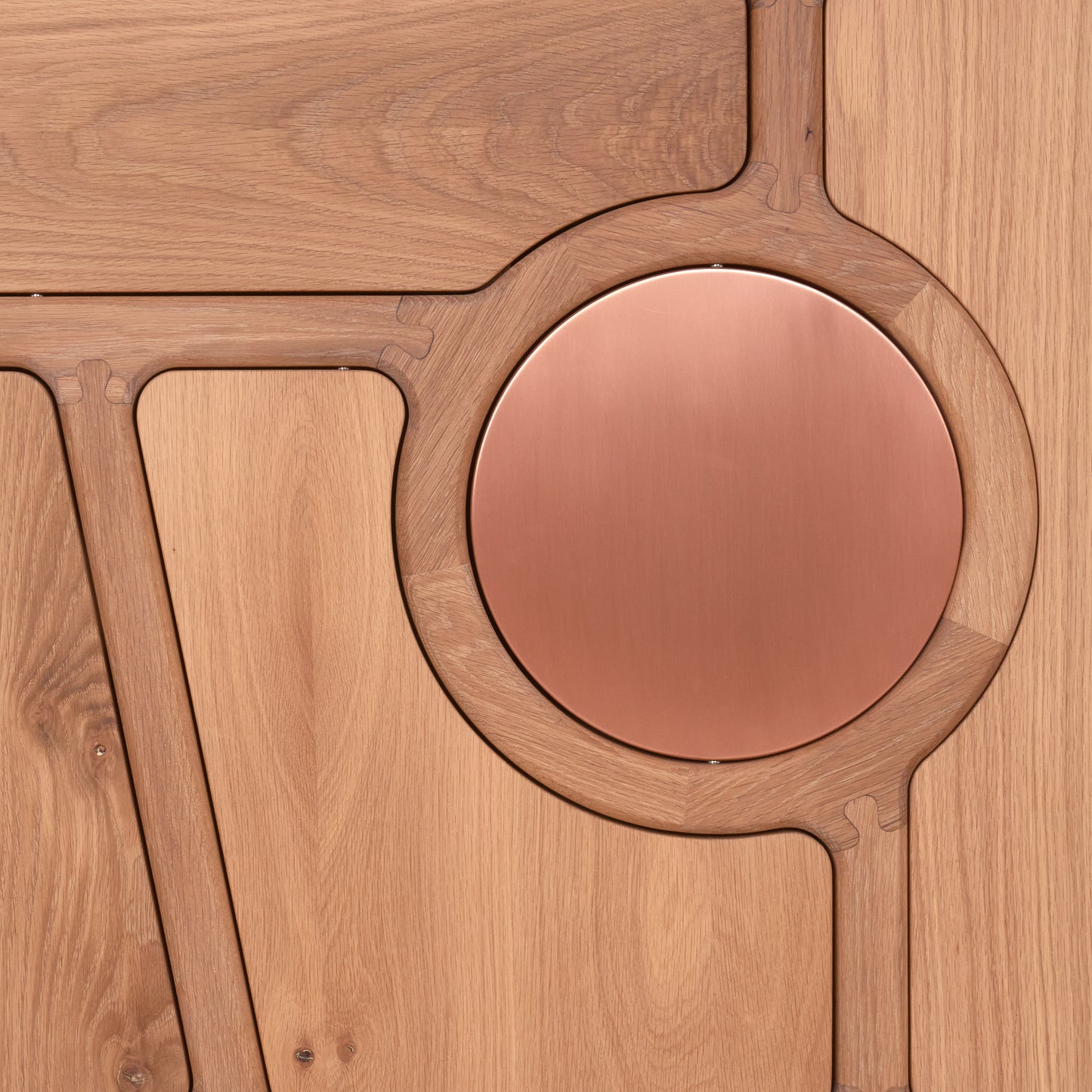 French Oak and Copper standing desk