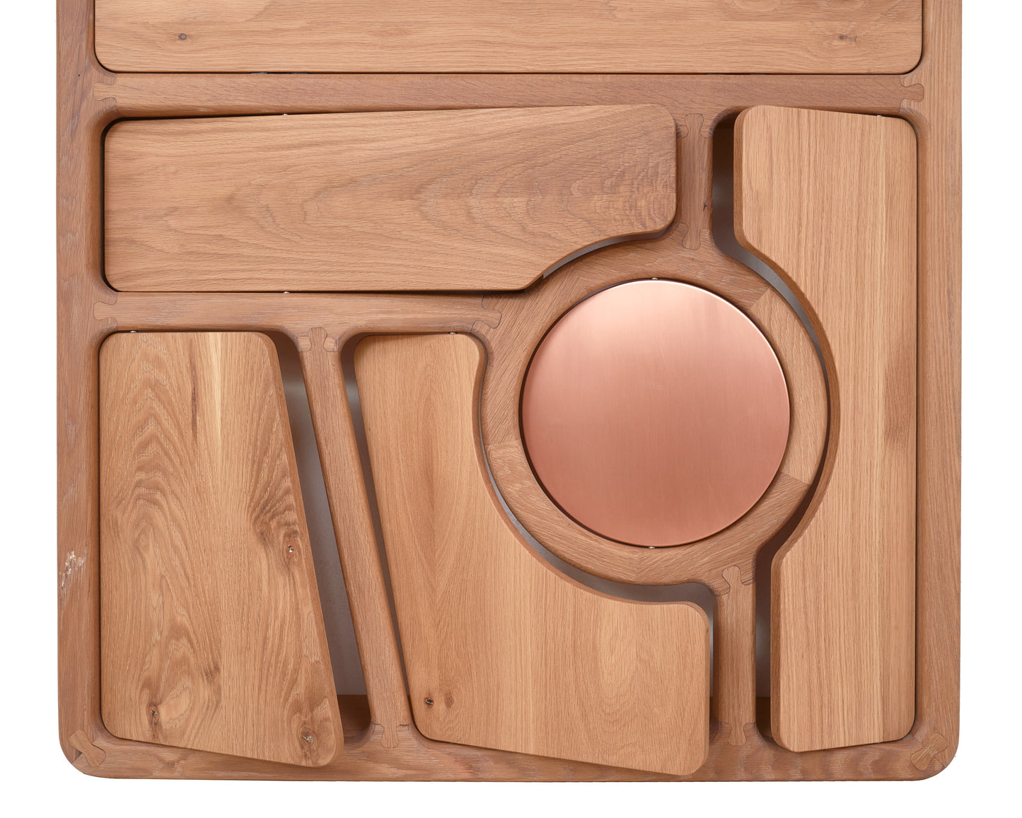 French Oak and Copper standing desk