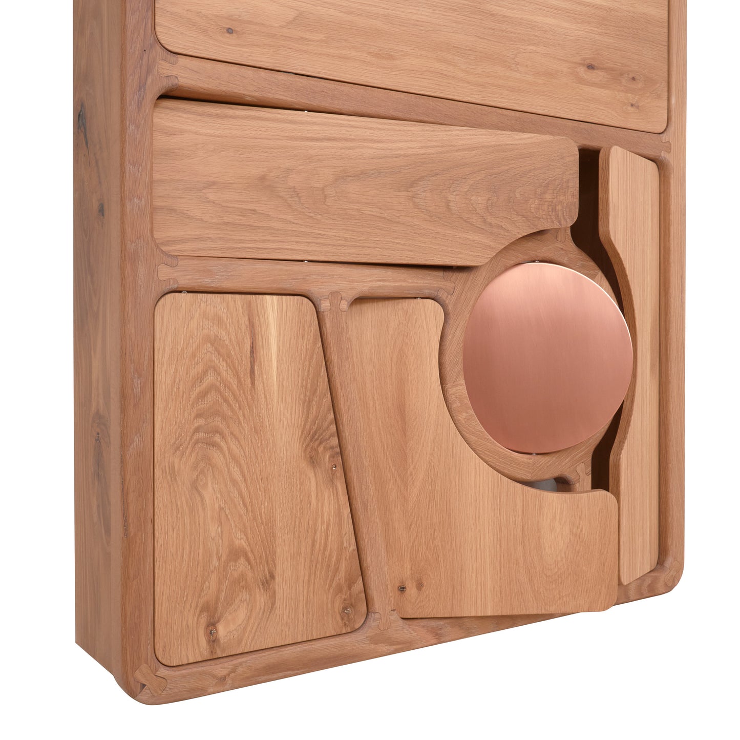 French Oak and Copper standing desk