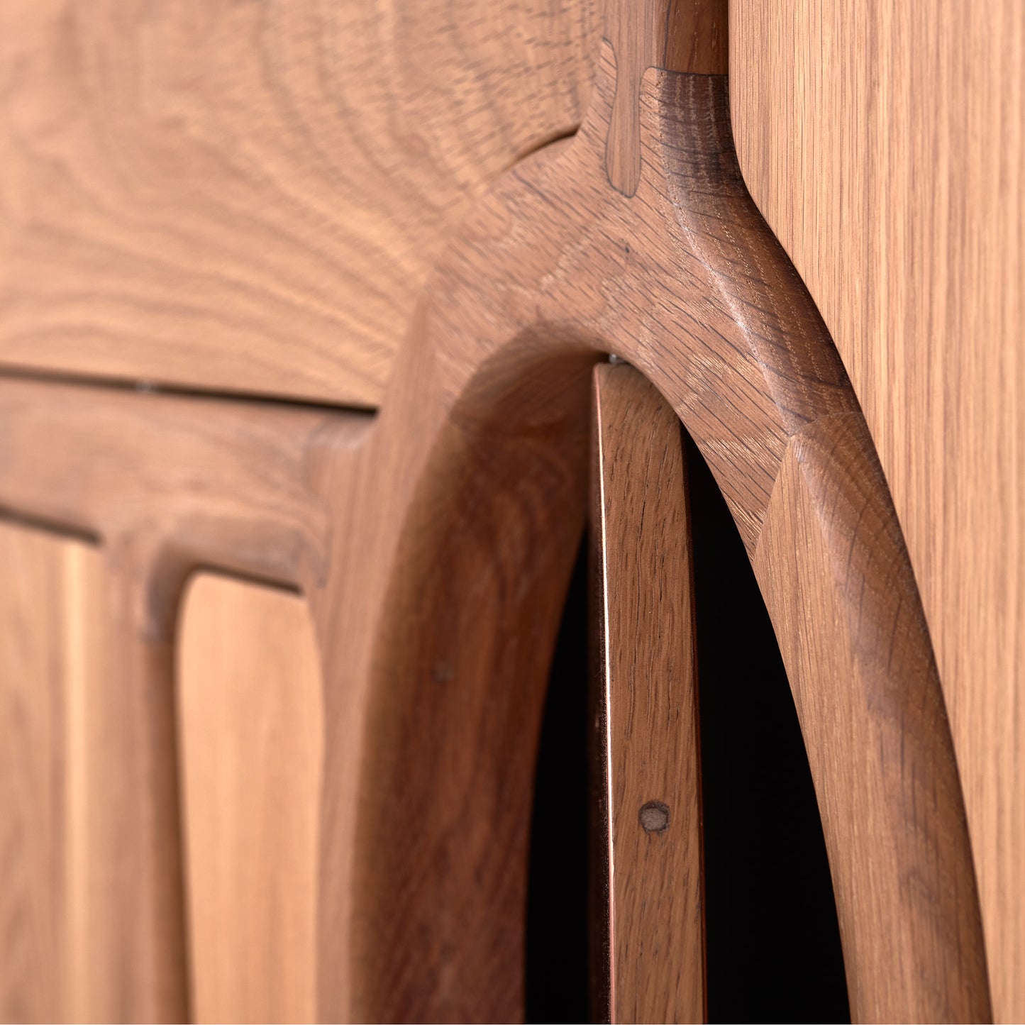 French Oak and Copper standing desk