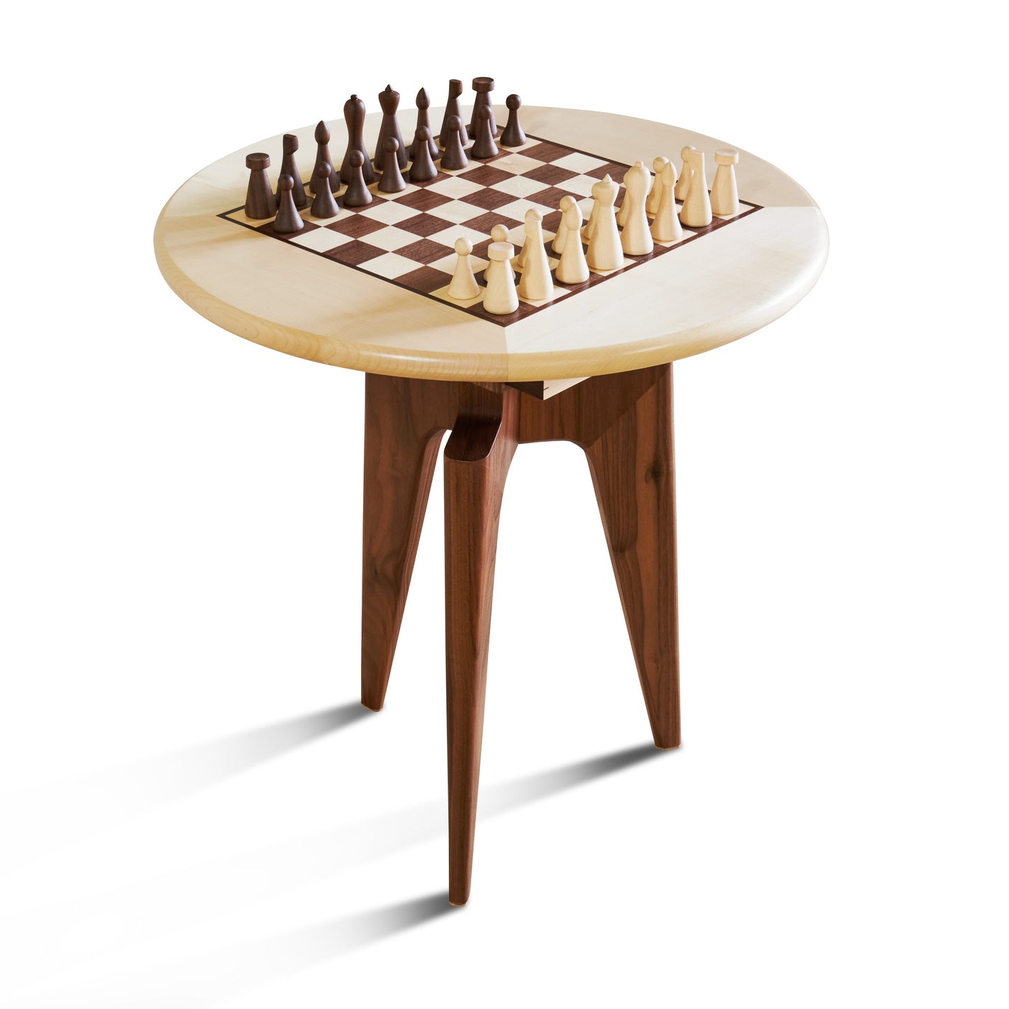 Custom Walnut and Maple chess set