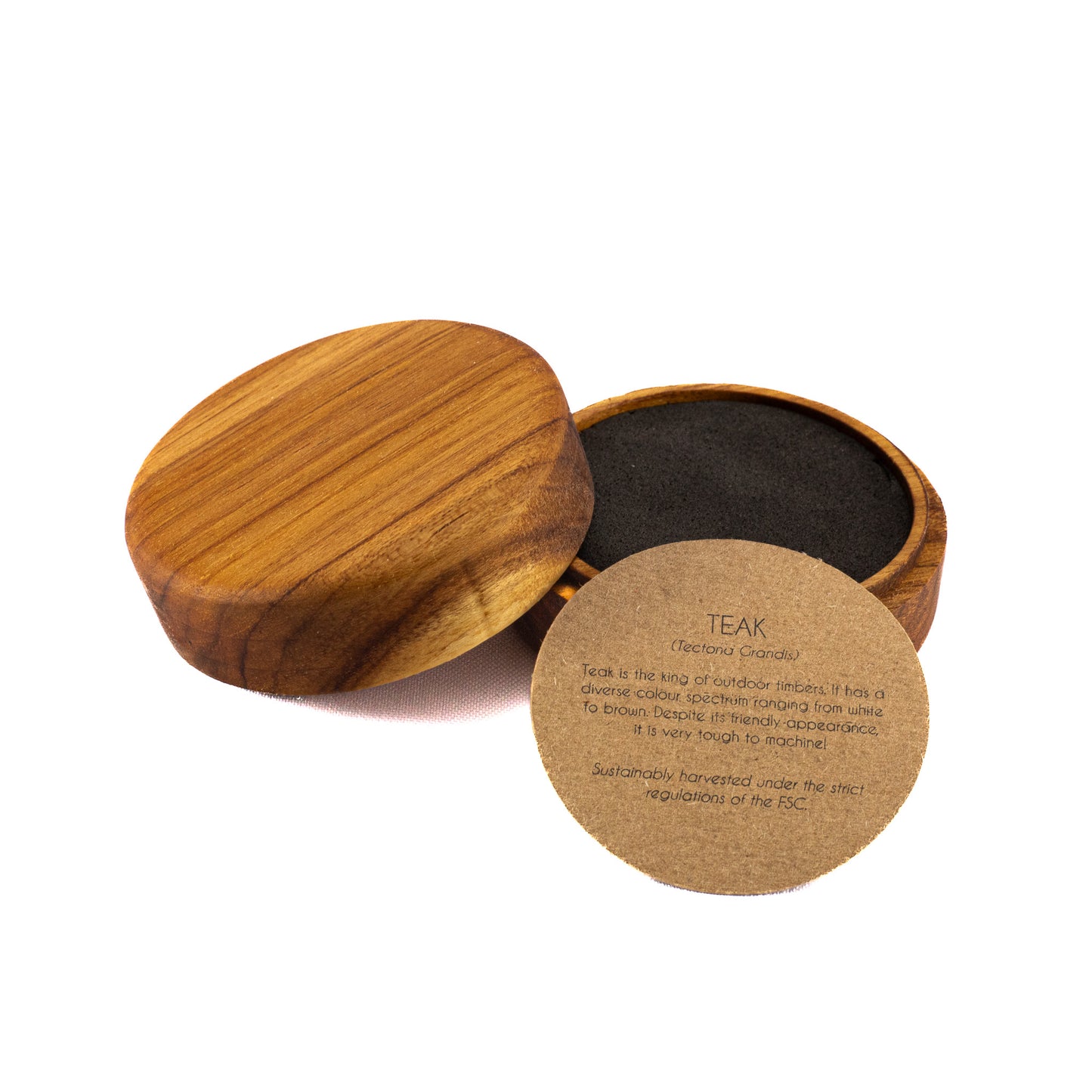 Custom Teak solid wood octagon ring box