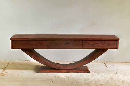 Custom Walnut media unit/TV stand 