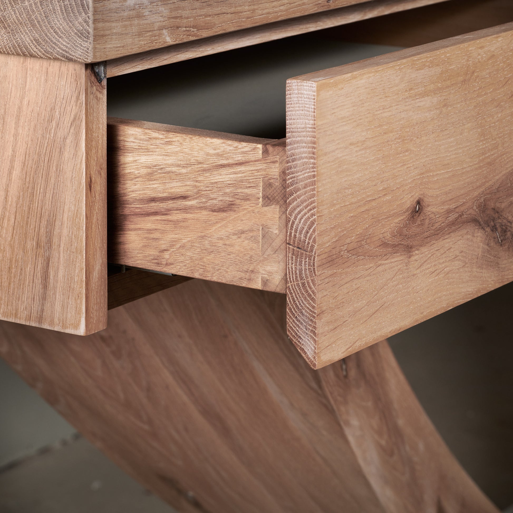 Custom French Oak dining room server 