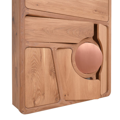 French Oak and Copper standing desk 