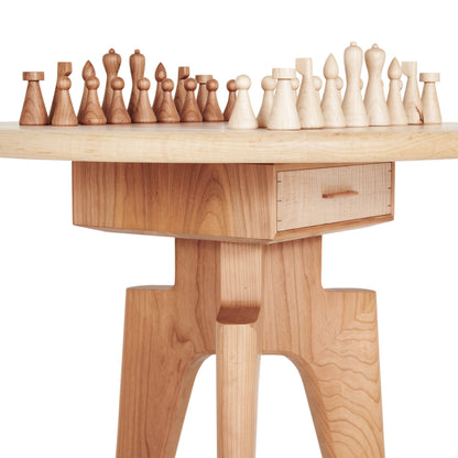 Custom Cherry and Maple chess set 